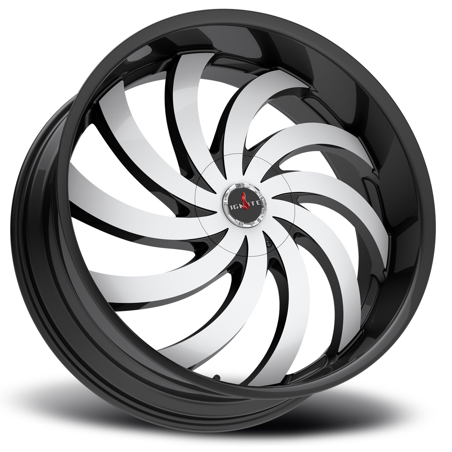 Flame Gloss Black Machined