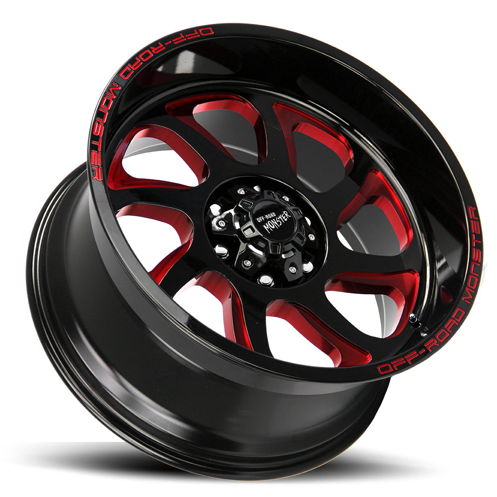M22 Gloss Black Candy Red Milled