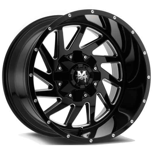 M12 Gloss Black Milled