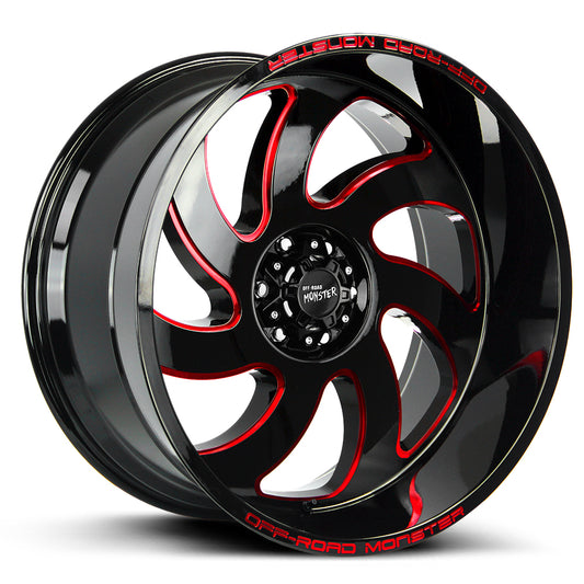 M07 Gloss Black Candy Red Milled