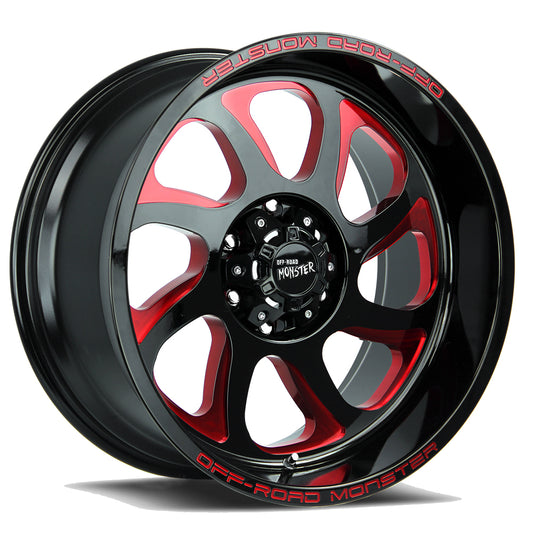 M22 Gloss Black Candy Red Milled