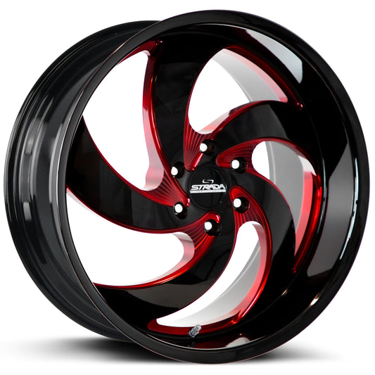 Retro 5 Gloss Black Candy Red Milled