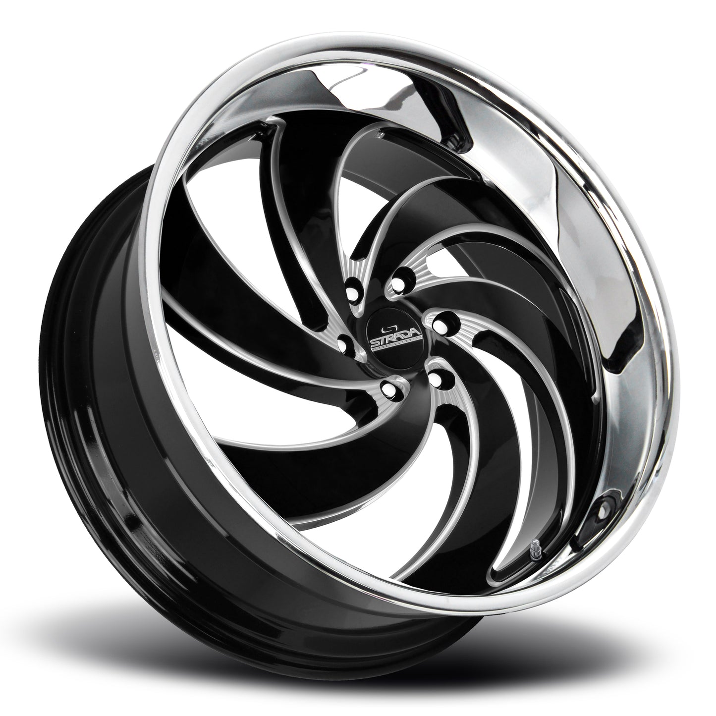 Retro 6 Gloss Black Milled Stainless Steel Lip